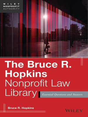 cover image of The Bruce R. Hopkins Nonprofit Law Library